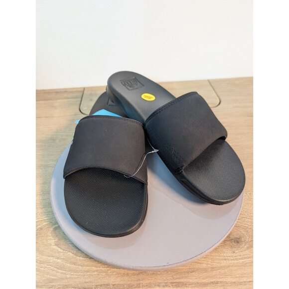 Reef One Slide Shoes Mens Size 9 Water Friendly Comfort Sandals Black - Picture 1 of 7